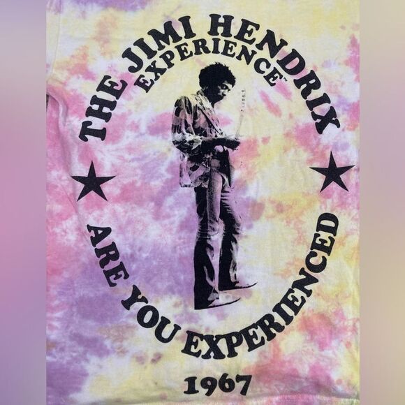 Jimi Hendrix Authentic Tie-Dye T-Shirt w/ famous Are you Experienced 1967 tour - Picture 4 of 10